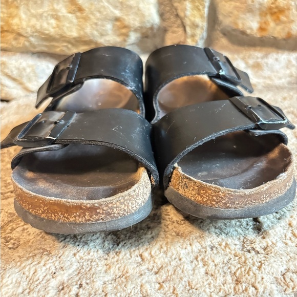 BIRKENSTOCK Lot/Bundle of 2 Arizona Thong Leather Sandals - Brown 39 & Black 38 - Picture 12 of 16
